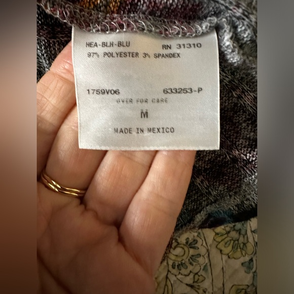 Fortune + Ivy Jada Printed Rib Cardigan - Picture 6 of 8